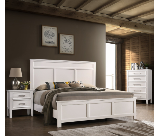 Andover 3 piece Queen Suite  White